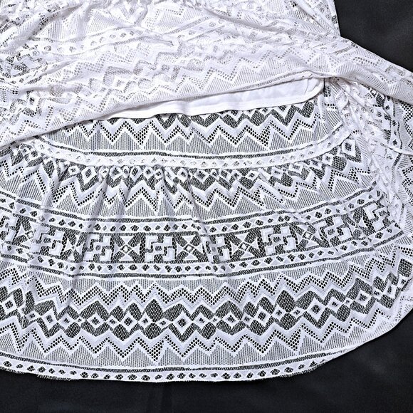 Bebe White Lace Maxi Dress – Spaghetti Straps – Boho Romantic Style - Size 0 - Picture 5 of 11